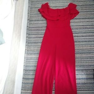 Fashion nova red jumpsuit